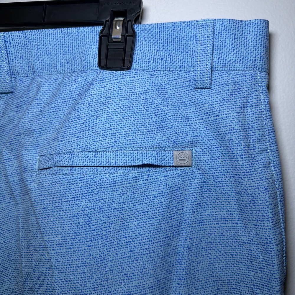Peter Millar Shorts Men 40 Blue Shackelford Performance Hybrid Golf 10" Inseam - Picture 7 of 11
